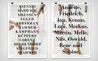Variations with the event’s speakers (serigraphy on offset)