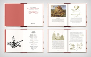 Four spreads, including title, table of contents, and artists’ profiles