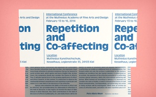 Programme leaflet for the international conference “Repetition and Co-affecting”