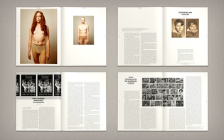 Spreads from “A Magazine About: Fashion and Identity”