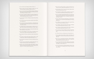 Spread showcasing part of the bibliography