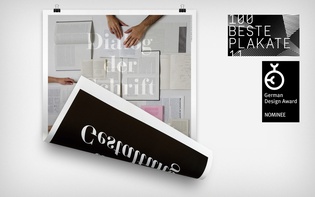 Award-winning poster series for the typography symposium “Dialog der Schrift: Autorschaft in der Gestaltung”