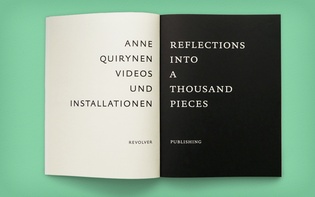 Anne Quirynen: Reflections into a Thousand Pieces (Design: Hagen Verleger)